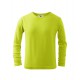 Triko dětské dlouhý rukáv LONG SLEEVE limetkové