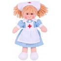Bigjigs Toys látková panenka zdravotní sestřička Nancy