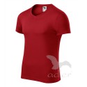 Tričko pánské SLIM FIT V-NECK červená