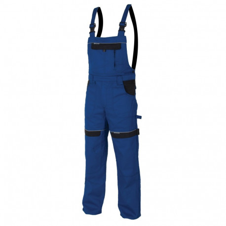 Pracovní kalhoty s laclem COOL TREND modro-černé