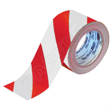 Standard podlahová páska 50 mm x 33 m - červená/bílá