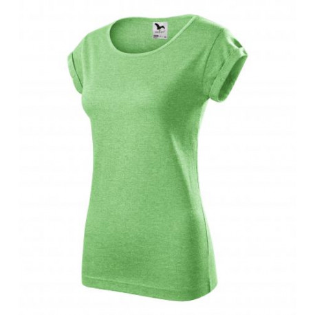 Tričko dámské FUSION zelený melír