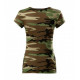 Tričko dámské PURE camouflage brown
