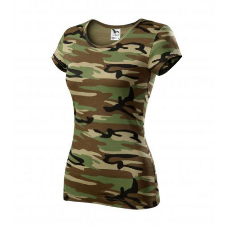 Tričko dámské PURE camouflage brown