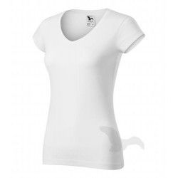 Tričko dámské FIT V-NECK bílé