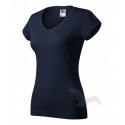Tričko dámské FIT V-NECK námořní modrá