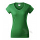 Tričko dámské FIT V-NECK středně zelené