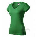 Tričko dámské FIT V-NECK středně zelené