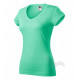 Tričko dámské FIT V-NECK mátové