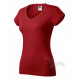 Tričko dámské FIT V-NECK červené