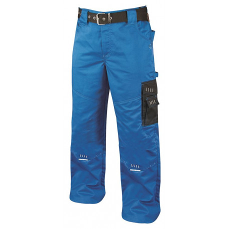 Pracovní kalhoty do pasu prodloužené 4TECH 02 modro-černé 