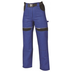 Pracovní kalhoty do pasu dámské COOL TREND WOMAN modro-černé