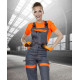 Pracovní kalhoty lacl dámské COOL TREND WOMAN šedo-oranžové