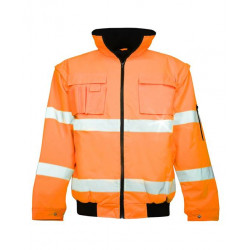 Výstražná bunda zateplená HOWARD REFLEX oranžová