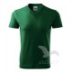 Tričko pánské V-NECK lahvově zelené