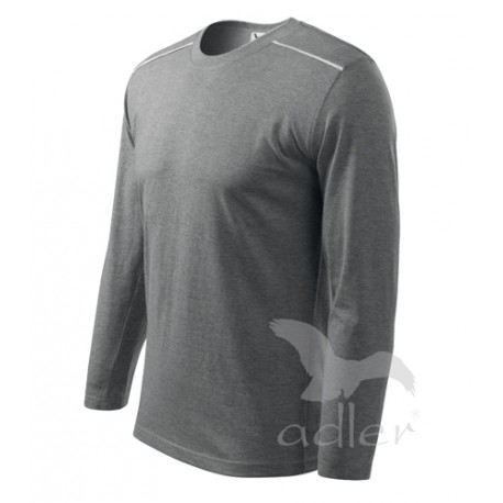 Triko pánské dlouhý rukáv LONG SLEEVE tmavě šedý melír
