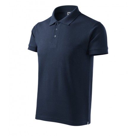 Polokošile pánská COTTON námořní modrá