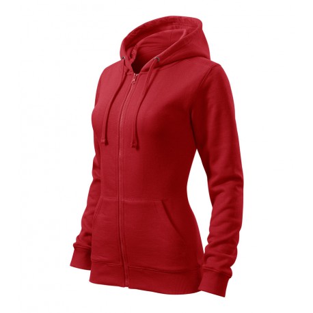 Mikina dámská TRENDY ZIPPER červená